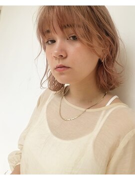 リンク(Link) 【Link】エアリーハイトーンベージュ×外ハネミディアム