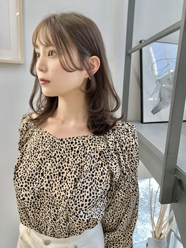 ヘアー アイス 御器所本店(HAIR ICI) 韓国ヘア似合わせレイヤーカット前髪顔周りカット大人美人