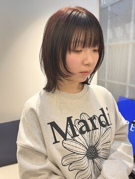 トレス(TRESS) レイヤーボブ　顔周り　レッドブラウン　春カラー　原宿　表参道