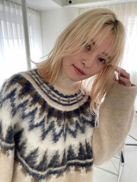 ガレージ バイ グリーン 原宿 表参道(Garage by green) ハイトーン×ブロンド