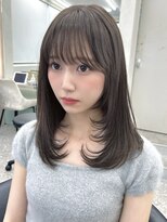 ロンド マーレ 天神大名店(Lond mare)&nbsp;ボブルフ/小顔/レイヤーカット/黒髪/ネビージュ