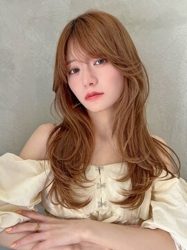 ロンドエニカ 大宮(Lond enika) くびれヘア/アプリコットオレンジ/ボブ/髪質改善/レイヤー/大宮