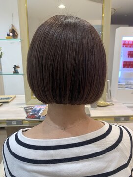 アッシュ 仙川店(Ash) ナチュラルボブ 前下がりボブ 刈り上げショート30代40代50代60代