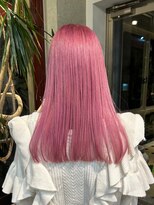ヲタク(wotaku.)&nbsp;ピンクカラーピンクヘアー暖色カラーハイトーンブリーチカラー