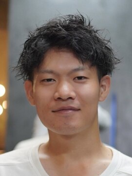 ノーエン(noen) スパイキーショートメンズマッシュツイストパーマツーブロック