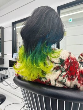 ギグスダブル 栄店(gigs double) デザインカラー/エンドカラー/ロングレイヤー