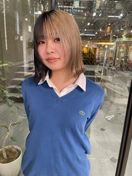 ブランコ 名古屋栄(BLANCO) 【裕人】ツートン顔周りボブ