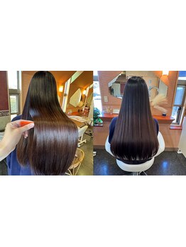 老化による、うねり、乾燥、くせの改善に特化したトリートメントで、あなたの髪をより美しくします◎