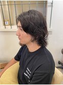サーフカール/フェザーパーマ/刈り上げセンターパート/溝の口