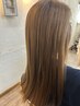 髪質改善純度１００％TR＋カラー＋カット　繰り返すほど美しい艶髪へ￥16800
