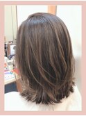 ナチュラルハイライト◆ミディアムレイヤー