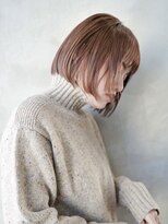 ギークス(GEEKS) 【GEEKS渋谷】レイヤーボブ/冬カラー/20代30代/オレンジベージュ