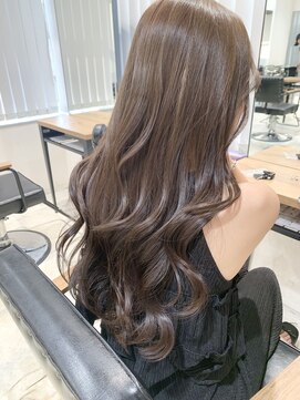 アイヴィ 表参道(IVY) ラベンダーブラウン ラベンダー 髪質改善 リバース巻き