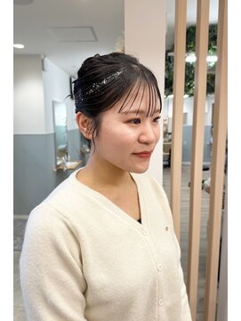 ヘアセット/結婚式ヘア/アップスタイル/髪質改善/西新