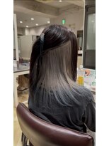 銀座ラボ 千葉店(LA BO) 髪質改善 インナーカラー グレージュブルー