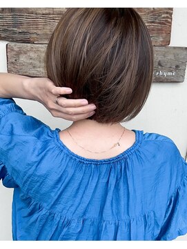 リアン ヘア ライム(lien.hair rhyme) 大人カッコいい 小顔ワンレングスボブ ショート 20代30代40代◎