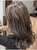 大人レイヤーカット白髪ぼかし脱白髪染め40代50代60代