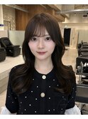 後れ毛バランスが可愛い 顔まわり小顔カット【渋谷】