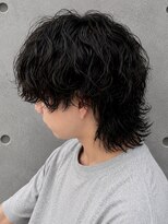 MEN'S SALON CLEAR homme 蕨【メンズサロン クリアオム 蕨】&nbsp;メンズ 韓国風ウルフショート ルーズパーマ 黒髪