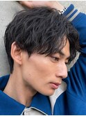 原宿ツイストスパイラルパートニュアンスパーマかき上げ20代