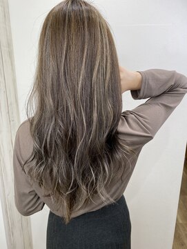 アンダーバーホワイト 南海難波店(_WHITE) 3Dハイライト☆グレージュ×外国人風カラー