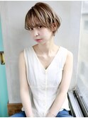 天神【BIRTH】シースルーバングな大人かわいい耳かけショート
