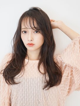 ジーナ 船橋(Zina) 小顔セミウェットウェーブピンクベージュハイライトカラー