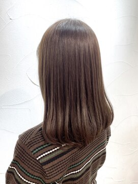 ネオリーブアオバ 高田馬場店(Neolive aoba) 赤味消しに◎アッシュブラウンで仕上げたワンカールスタイル