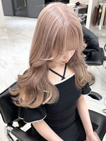 ランテルディ 渋谷(LANTERDIT)&nbsp;【LANTERDIT　Risa】ミルクティーベージュ ロングヘア レイヤー