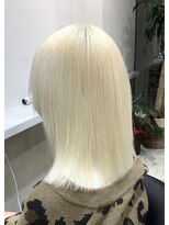 ディーン 名駅店(DEAN)&nbsp;ダブルカラー ブリーチ ブロンド ホワイト 抜きっぱなし