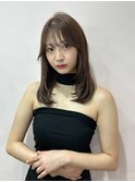 韓国ヘア/顔まわりカット/顔まわりレイヤーカット/前髪あり