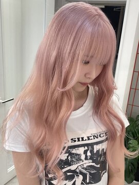 ペレ 栄店(PELE) デザインカラー/レイヤーカット/ウェットヘア/オリーブベージュ