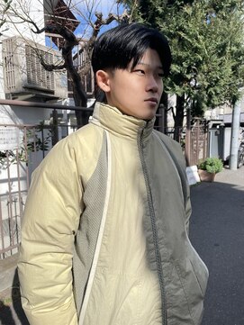 ラグ(log) 前下がりセンターパート