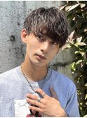 無造作パーマ波巻きパーマ波巻きスパイラルパーマツーブロック