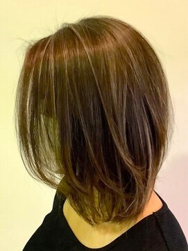 パッションフォーへアー 西原店(Passion for hair) 大人ミディ×白髪ぼかしハイライト@30代@40代@50代