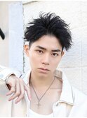 刈り上げショートスパイキーショートパーマ