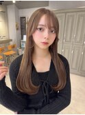 小顔ヘア似合わせカット韓国ヘアくびれヘアヨシンモリ
