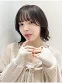 イメチェン外ハネボブ美髪×ブリーチなしレイヤー韓国[立川]