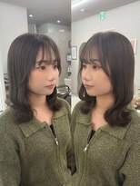 クリーム 町田(Cream)&nbsp;透明感オリーブ系カラー　くびれミディアム