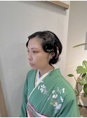 フィンガーウェーブ　結婚式お呼ばれ