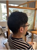 【パーマ風】刈り上げメンズショート