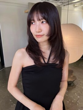 カシェ ナカザキ(CACHE NAKAZAKI) ラベンダーカラー/レイヤーカット/デザインレイヤー