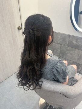 ヘアセット クラン ルシェ 心斎橋玉屋町店(hair set Clan luce) ハーフアップ/心斎橋ヘアセット