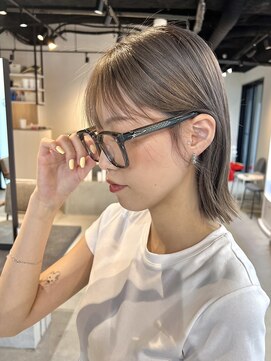 エクラ バイ キョウト(eclat by kyoto) ハイトーン/ケアブリーチ/切りっぱなしボブ/髪質改善/二条美容筆