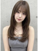 オットット(OttottO)&nbsp;韓国ヘア☆レイヤーカットグレージュくびれヘア