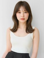 ユニバイリサ 天神大名店(uni by risa) オリーブグレージュ 透明感カラー くびれヘア 顔周りカット 艶髪