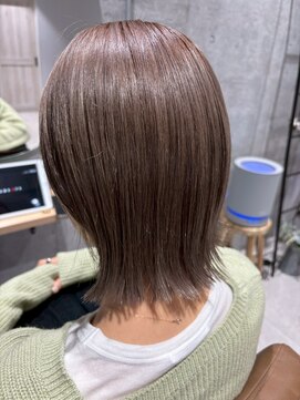 ルース(LOOSE) 切りっぱなしボブ×シアーベージュ#立川#立川駅#ブリーチ