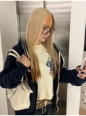 ホワイトベージュ/デザインカラー/名古屋ブリーチ