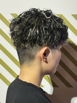 ビジネス爽やかソフトモスペインカール＋ハイライト