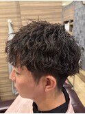 【人気no.1】ツイストスパイラルパーママッシュツーブロック